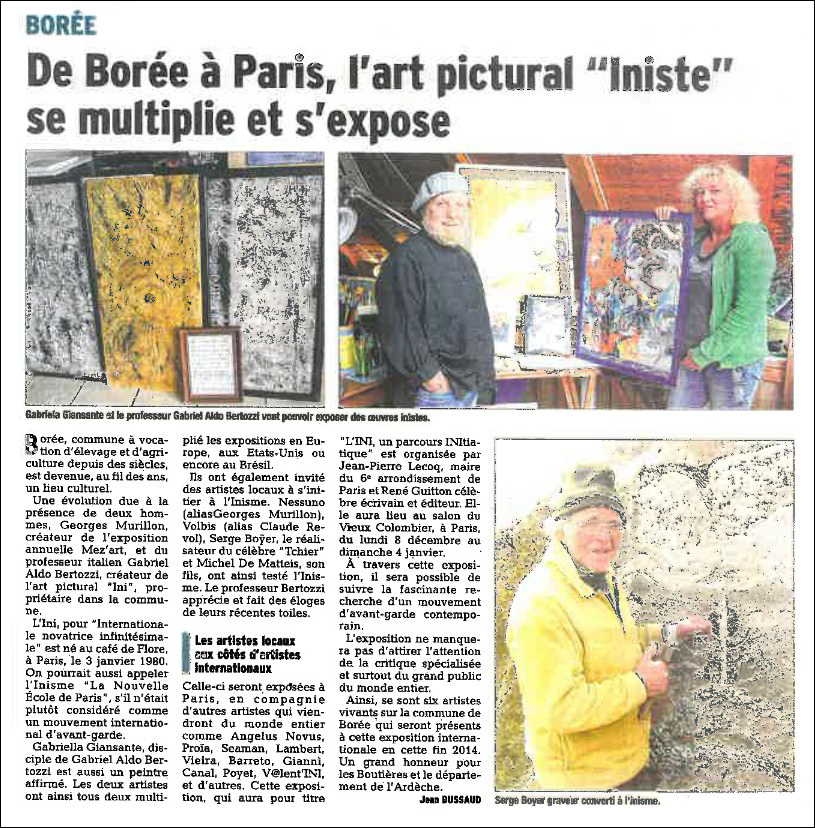 Article du Dauphiné libéré | Village de Borée